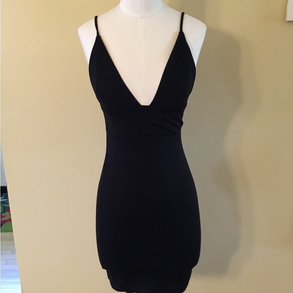 Blue Blush black spandex and nylon party dress.